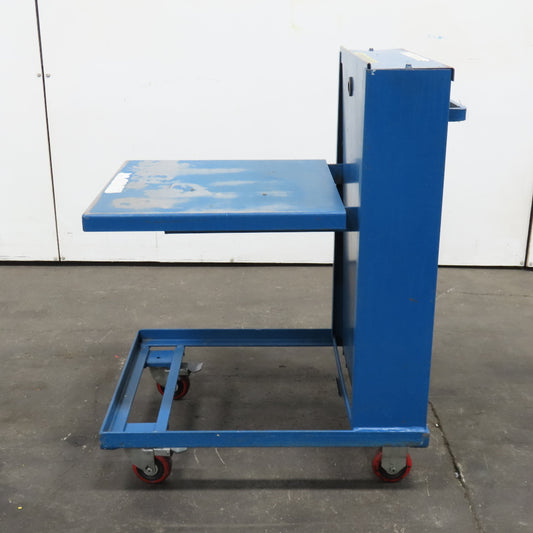 T & S ETS-460 20" x 20" Self Rising Elevating Ergonomic Spring Positioning Cart