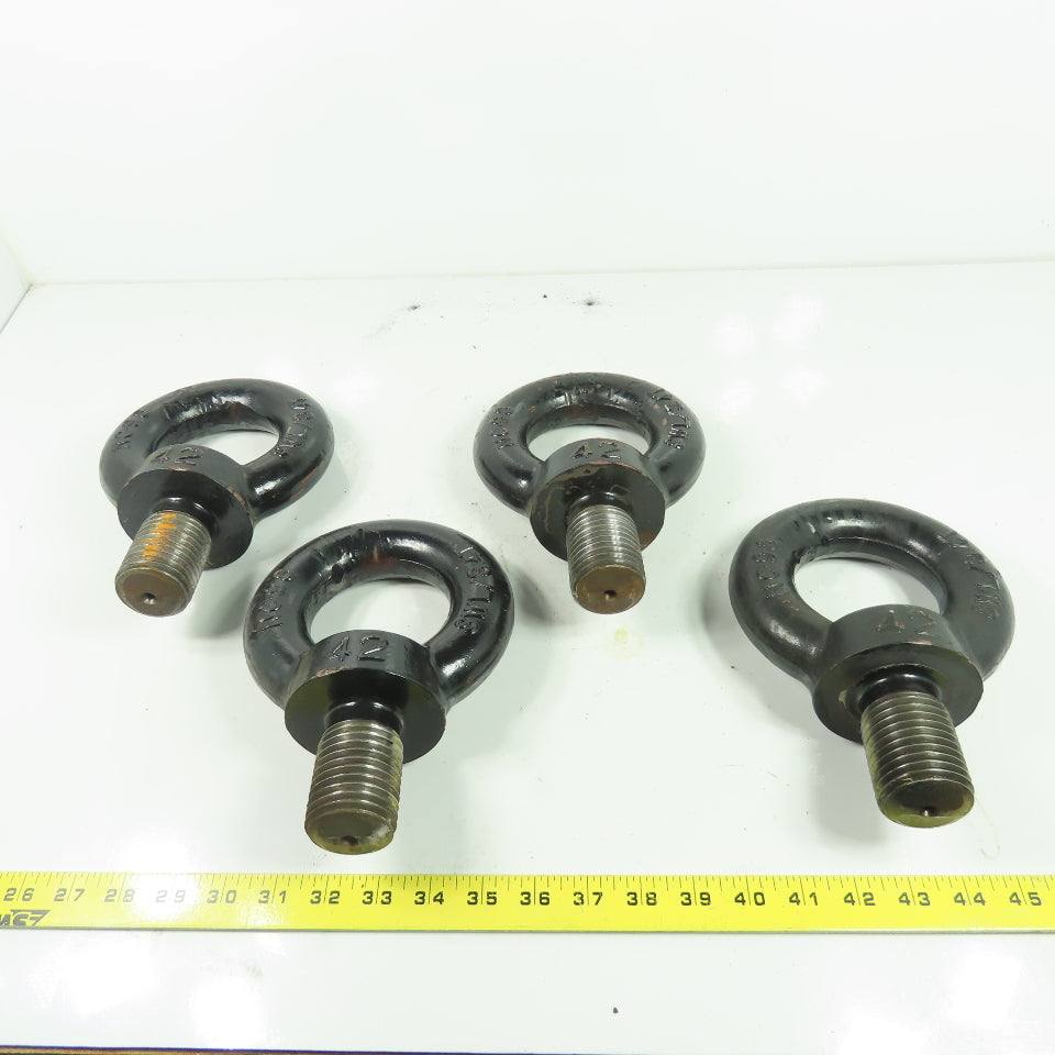 SWL/3.4T NO.42 Machine Lifting Steel Eye Bolts NC 98 Lot Of 4
