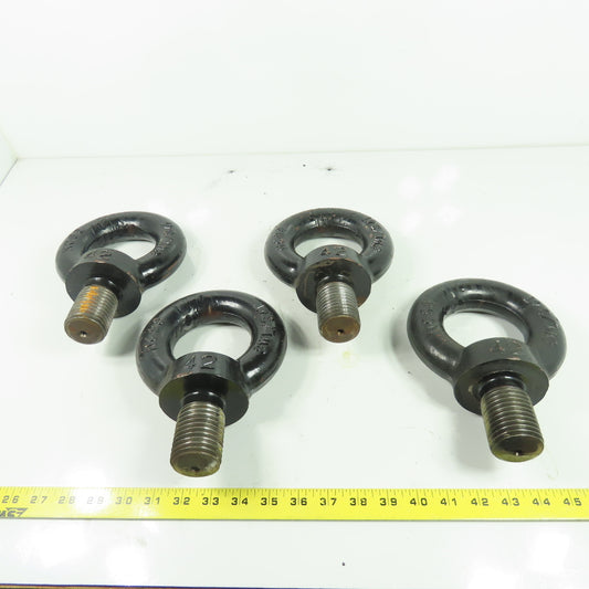 SWL/3.4T NO.42 Machine Lifting Steel Eye Bolts NC 98 Lot Of 4