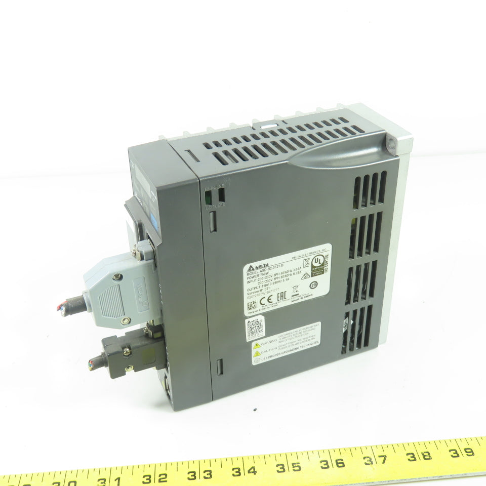 Delta ASD-B2-0721-B 3Ph Servo Drive 230V 50/60Hz 3.66A Input 110V 2.1A Output