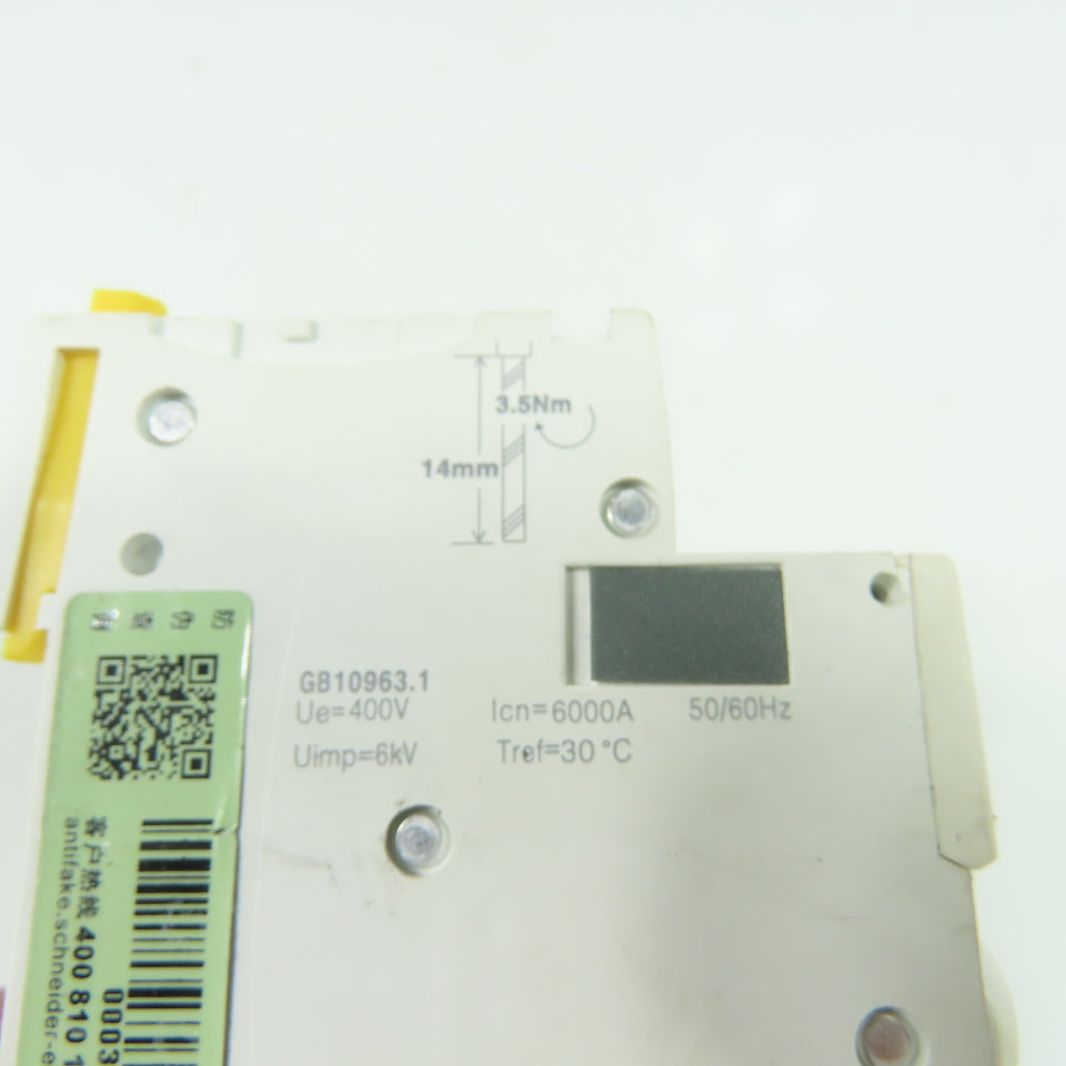 Schneider Electric IC65N D 63A Miniature Circuit Breaker 400V 50/60Hz