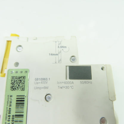 Schneider Electric IC65N D 63A Miniature Circuit Breaker 400V 50/60Hz