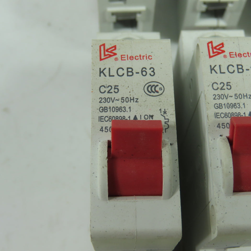 Kangling Electric KLCB-63 Circuit Breaker Switch 230V 50Hz Lot Of 13