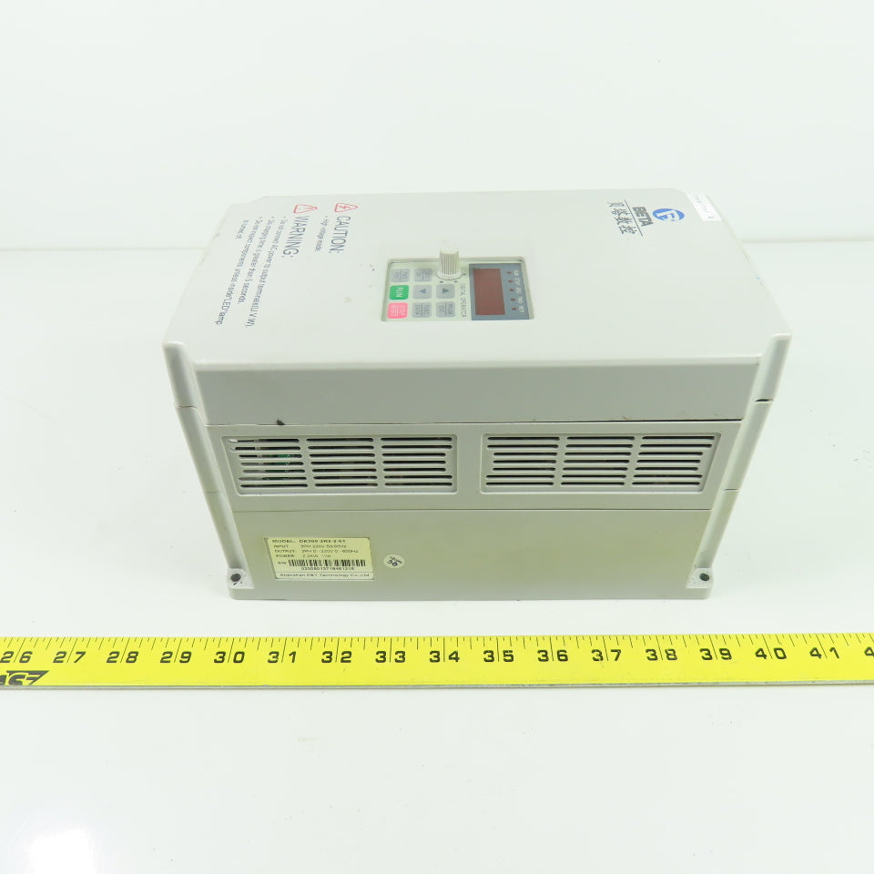 Shenzhen E&T Tech. DK300-2R2-2-01 Beta 3Ph Inverter Drive 220V 50/60Hz 2.2KW 10A