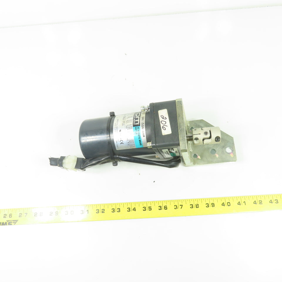 Oriental Motor 3RK15GN-AWM 110V AC Magnetic Brake Motor 0.4A W/3GN6K Gearhead