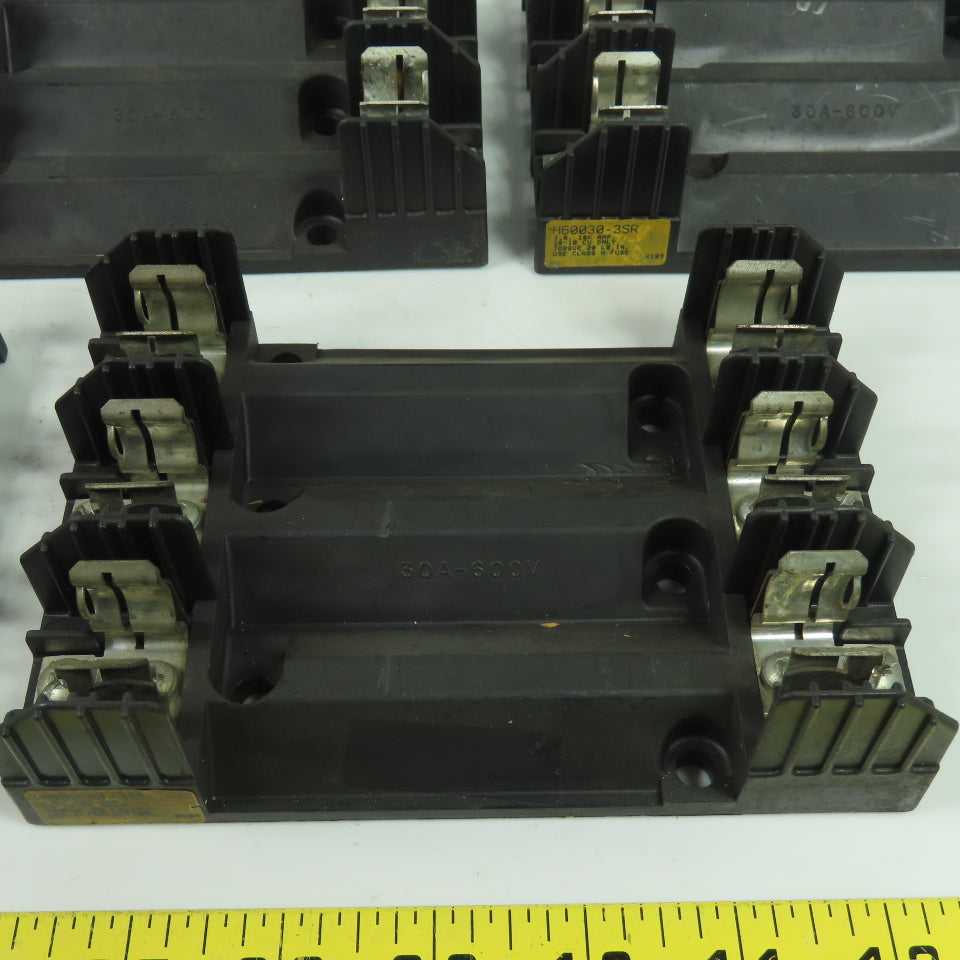 Buss H60030-3SR 600V Fuse Block Holder 30A 60C/75C Wire Lot Of 5