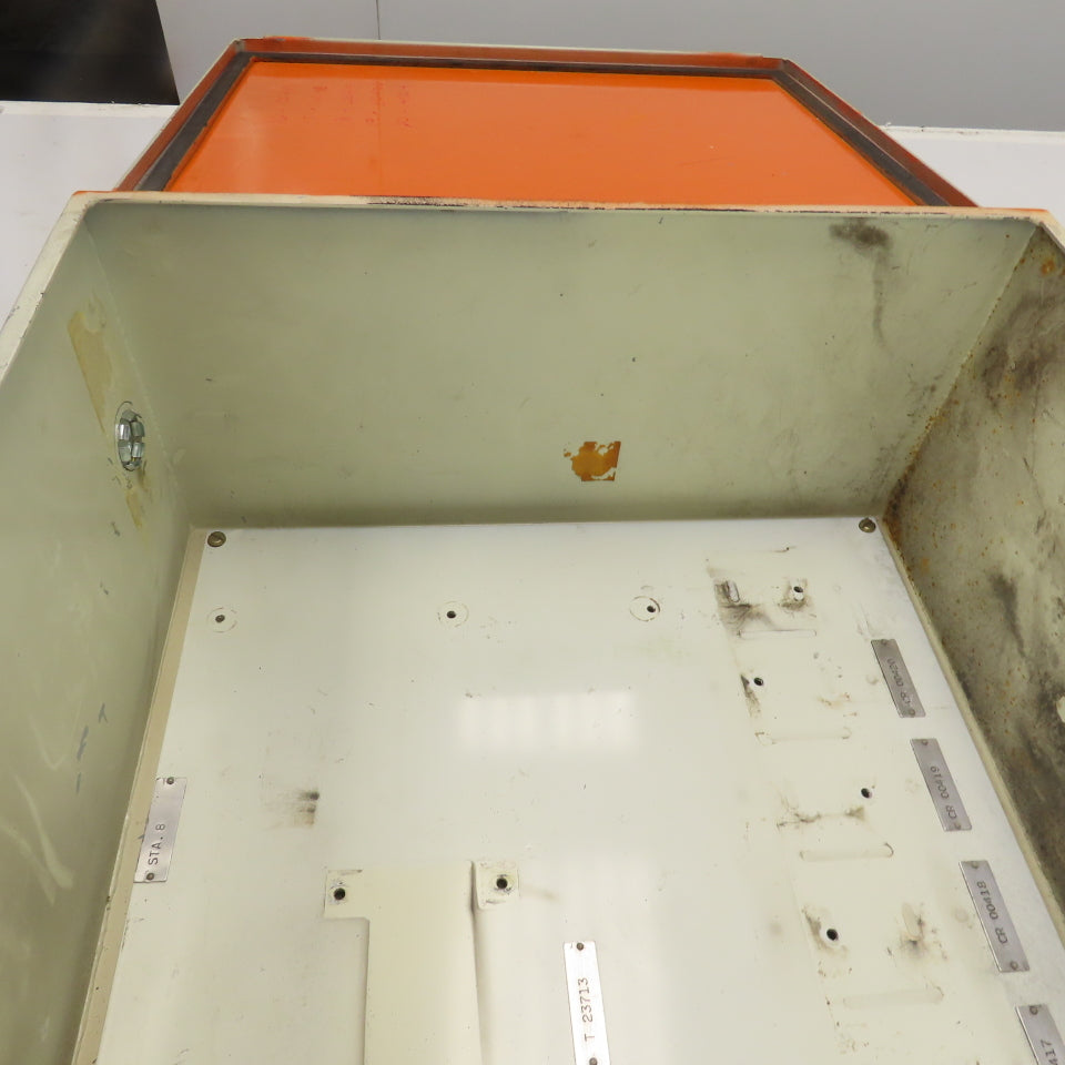 Hoffman 16" x 14" x 8" Steel Electrical Enclosure W/ Backplate & Hinged Door