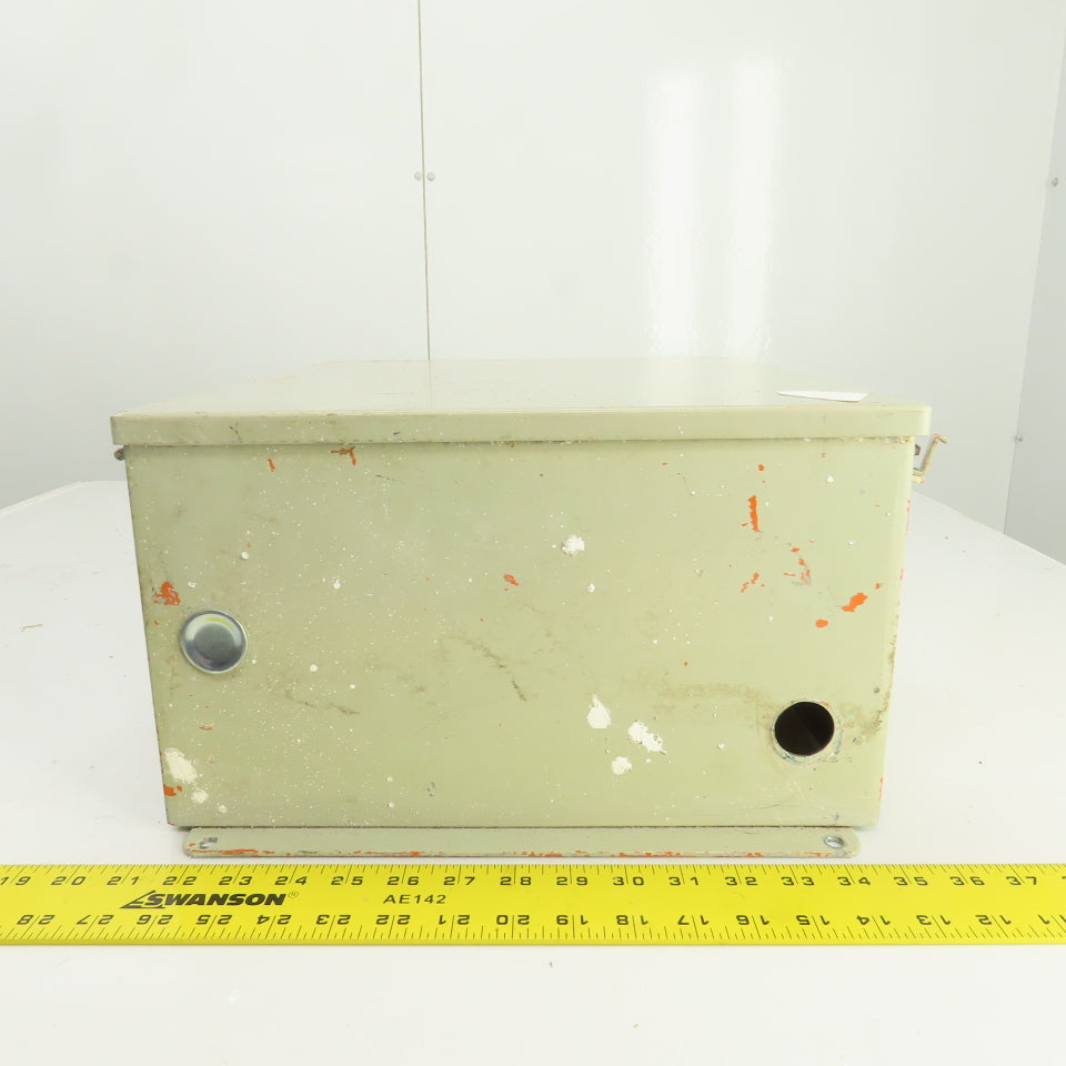 Hoffman 16" x 14" x 8" Steel Electrical Enclosure W/ Backplate & Hinged Door