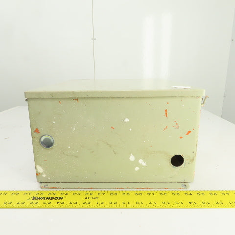 Hoffman 16" x 14" x 8" Steel Electrical Enclosure W/ Backplate & Hinged Door