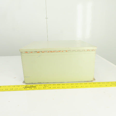 Hoffman 16" x 14" x 8" Steel Electrical Enclosure W/ Backplate & Hinged Door