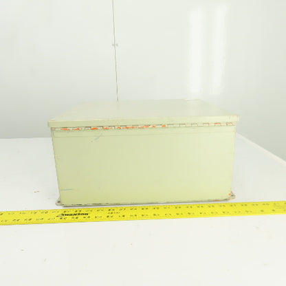 Hoffman 16" x 14" x 8" Steel Electrical Enclosure W/ Backplate & Hinged Door
