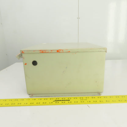 Hoffman 16" x 14" x 8" Steel Electrical Enclosure W/ Backplate & Hinged Door