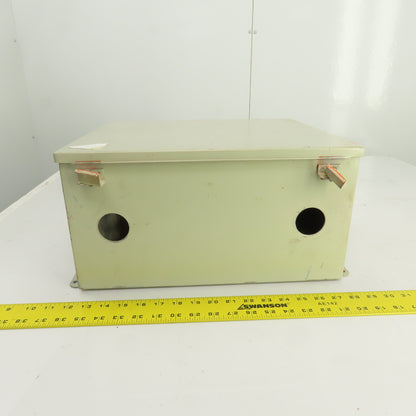 Hoffman 16" x 14" x 8" Steel Electrical Enclosure W/ Backplate & Hinged Door
