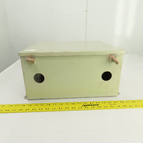 Hoffman 16" x 14" x 8" Steel Electrical Enclosure W/ Backplate & Hinged Door