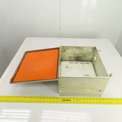Hoffman 16" x 14" x 8" Steel Electrical Enclosure W/ Backplate & Hinged Door