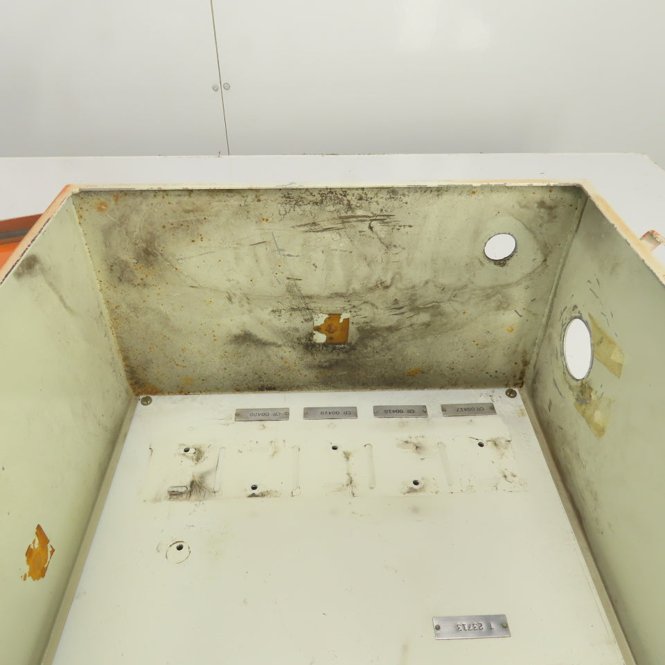 Hoffman 16" x 14" x 8" Steel Electrical Enclosure W/ Backplate & Hinged Door