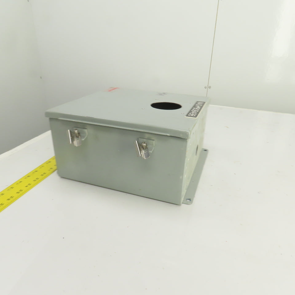 12" x 12" x 6" Steel Electrical Enclosure W/ Backplate & Hinged Door