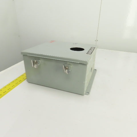 12" x 12" x 6" Steel Electrical Enclosure W/ Backplate & Hinged Door