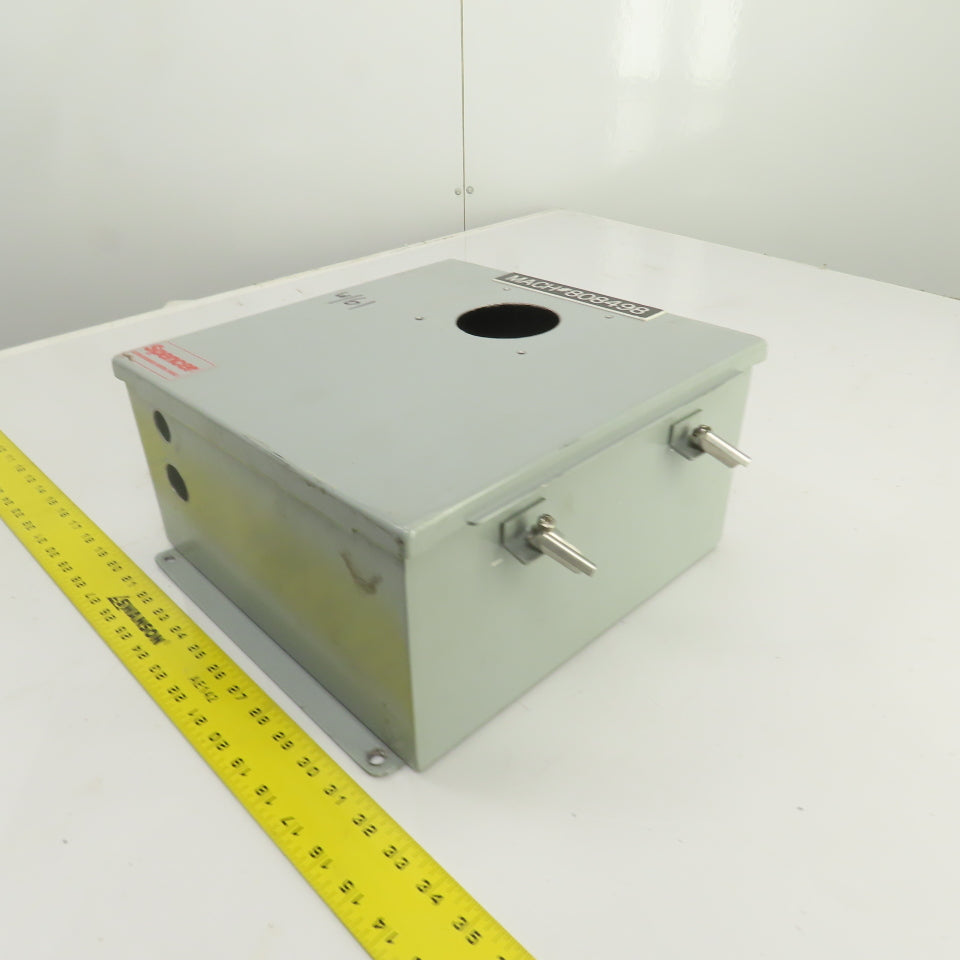 12" x 12" x 6" Steel Electrical Enclosure W/ Backplate & Hinged Door