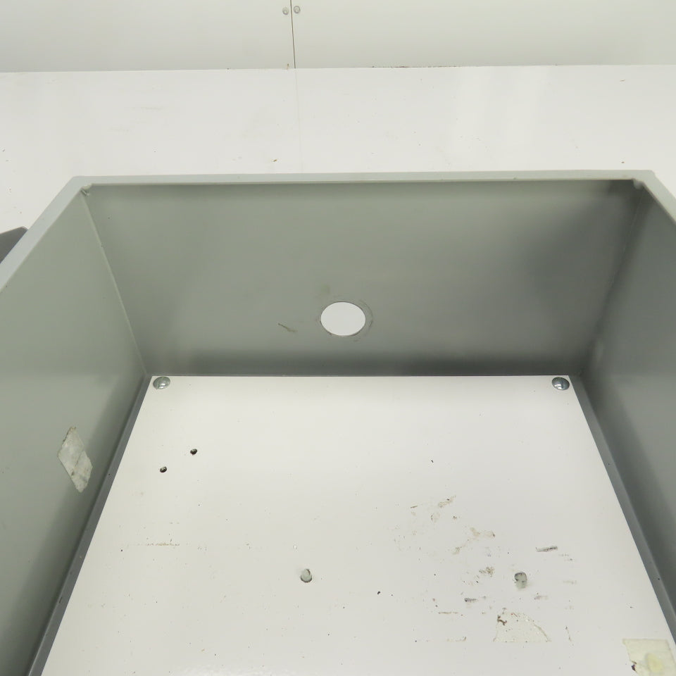 12" x 12" x 6" Steel Electrical Enclosure W/ Backplate & Hinged Door
