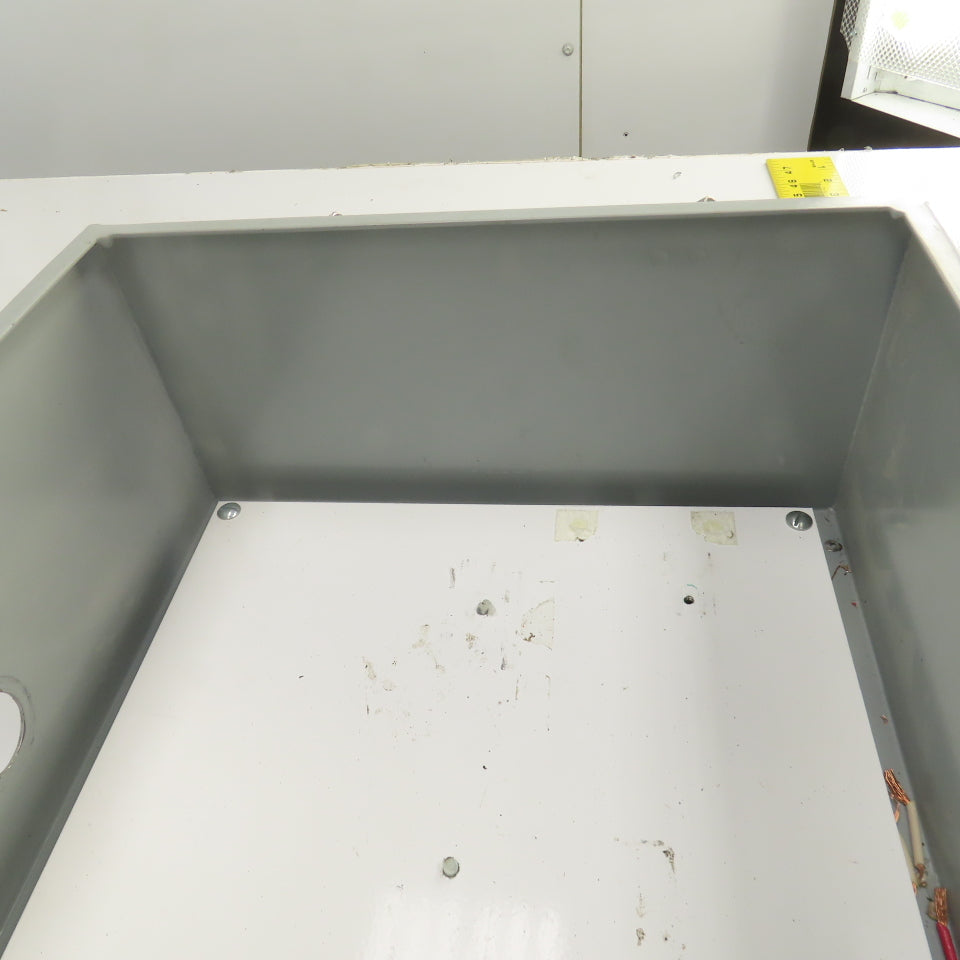 12" x 12" x 6" Steel Electrical Enclosure W/ Backplate & Hinged Door