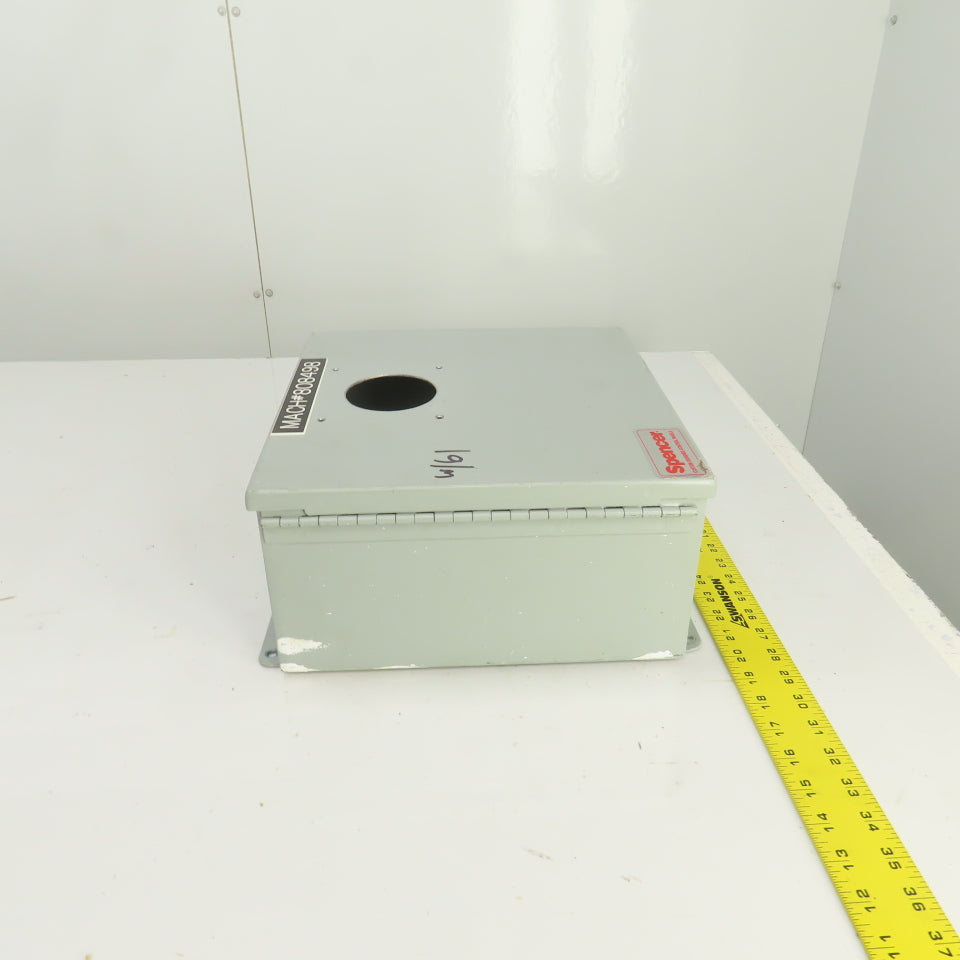 12" x 12" x 6" Steel Electrical Enclosure W/ Backplate & Hinged Door