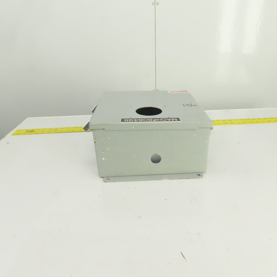 12" x 12" x 6" Steel Electrical Enclosure W/ Backplate & Hinged Door