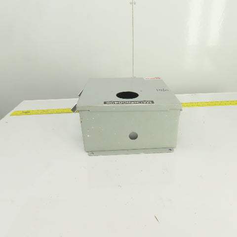 12" x 12" x 6" Steel Electrical Enclosure W/ Backplate & Hinged Door