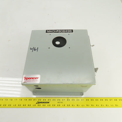 12" x 12" x 6" Steel Electrical Enclosure W/ Backplate & Hinged Door