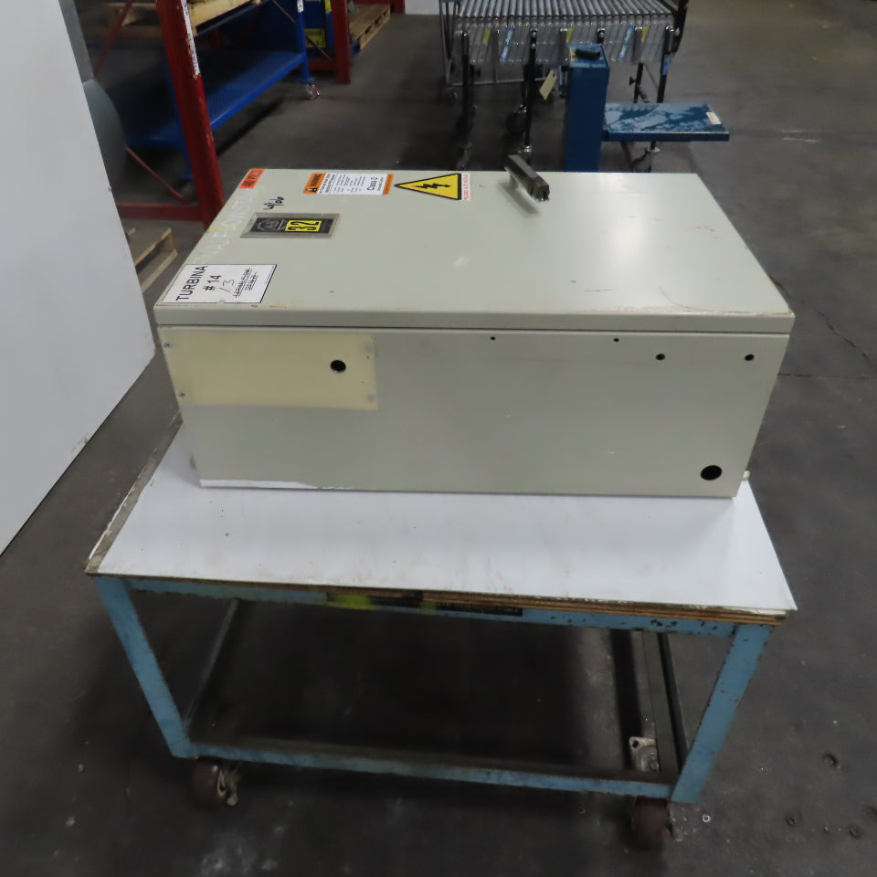 Allen Bradley 36" x 25" x 12" Electrical Enclosure W/ Backplate & Hinged Door