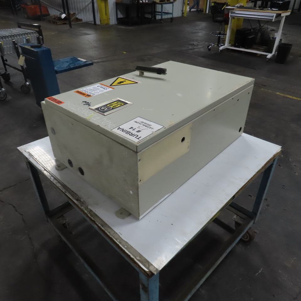 Allen Bradley 36" x 25" x 12" Electrical Enclosure W/ Backplate & Hinged Door