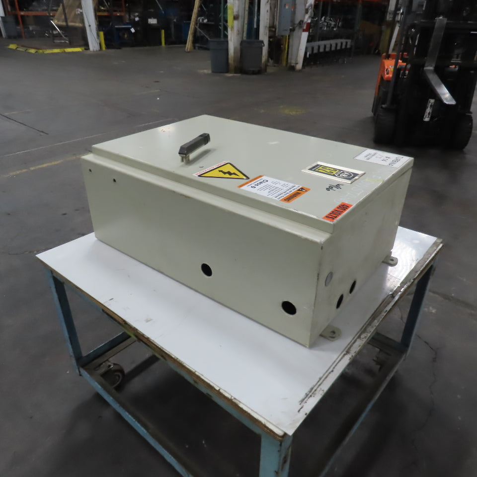 Allen Bradley 36" x 25" x 12" Electrical Enclosure W/ Backplate & Hinged Door