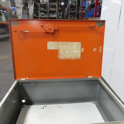 Allen Bradley 36" x 25" x 12" Electrical Enclosure W/ Backplate & Hinged Door