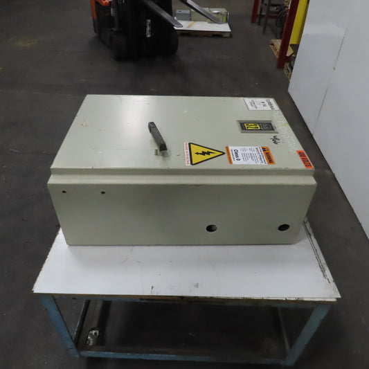 Allen Bradley 36" x 25" x 12" Electrical Enclosure W/ Backplate & Hinged Door