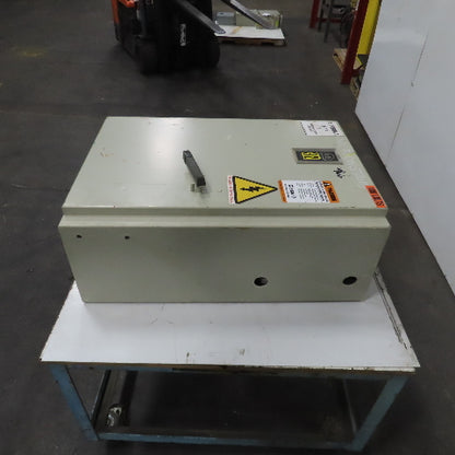 Allen Bradley 36" x 25" x 12" Electrical Enclosure W/ Backplate & Hinged Door