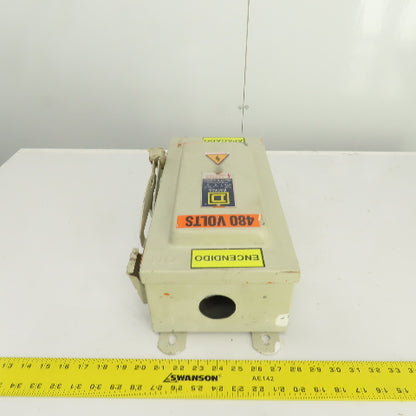 Square D H-362AWK 60A Fusible Safety Disconnect Switch 600V AC/DC Raintight