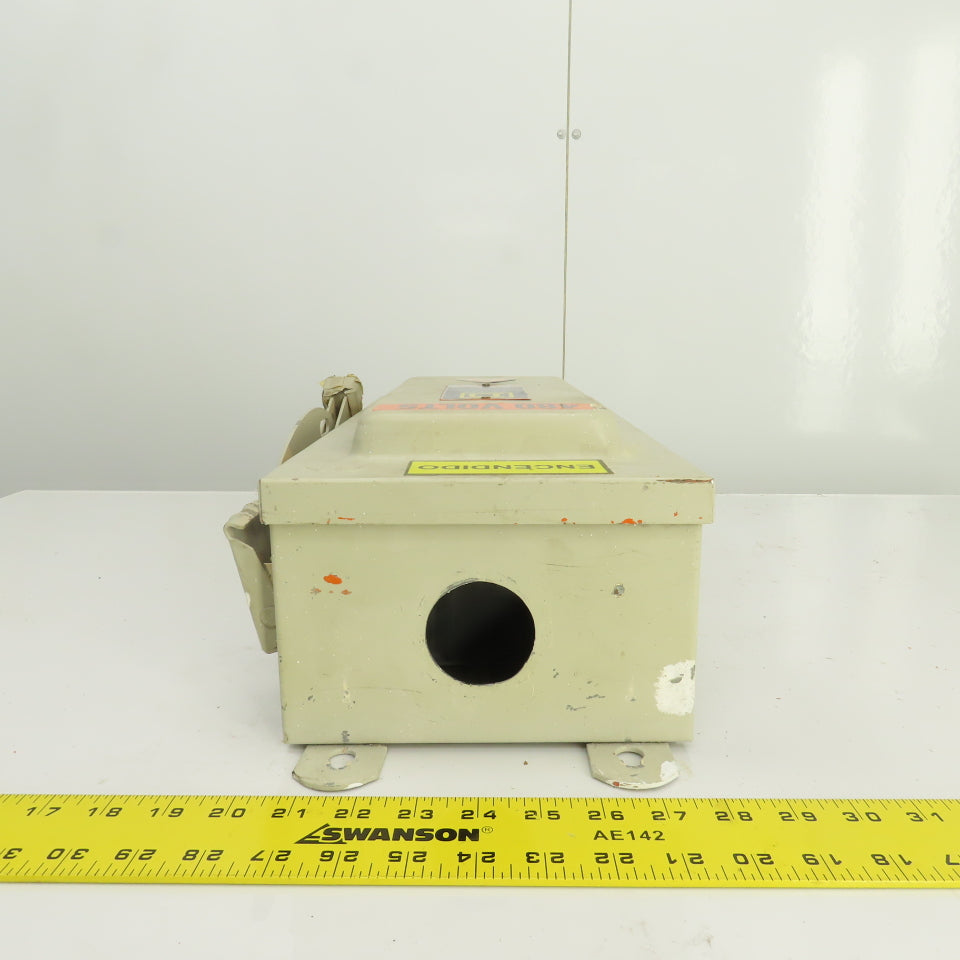 Square D H-362AWK 60A Fusible Safety Disconnect Switch 600V AC/DC Raintight