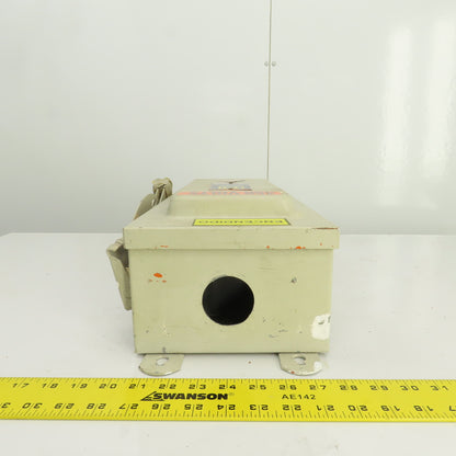 Square D H-362AWK 60A Fusible Safety Disconnect Switch 600V AC/DC Raintight