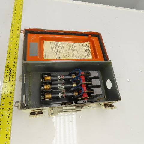 Square D H-362AWK 60A Fusible Safety Disconnect Switch 600V AC/DC Raintight