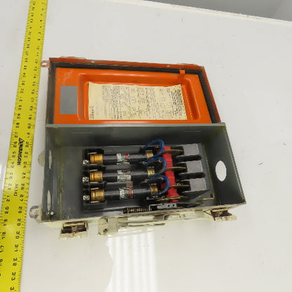 Square D H-362AWK 60A Fusible Safety Disconnect Switch 600V AC/DC Raintight