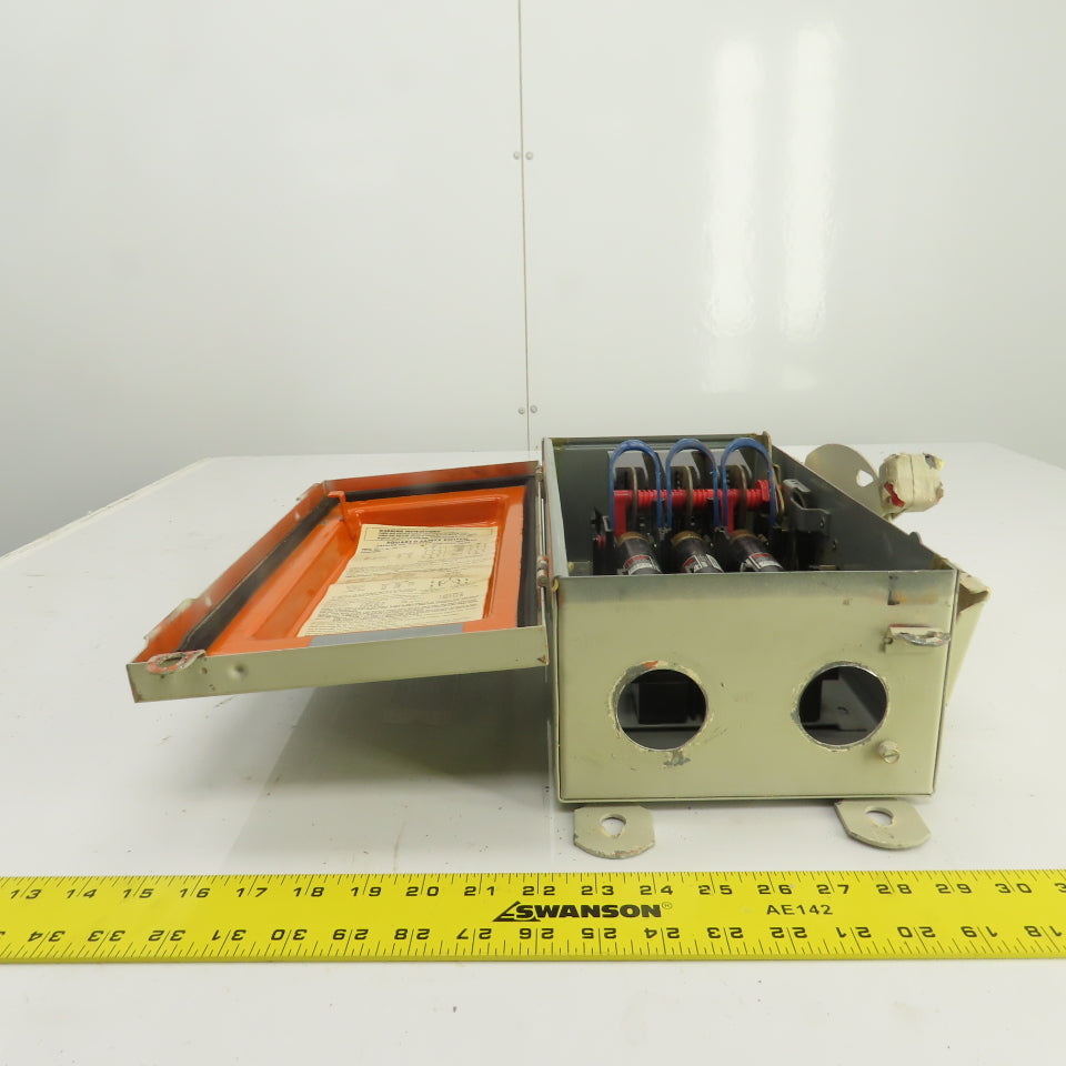 Square D H-362AWK 60A Fusible Safety Disconnect Switch 600V AC/DC Raintight