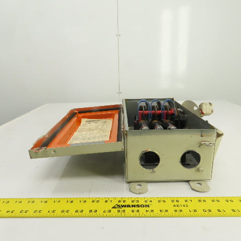 Square D H-362AWK 60A Fusible Safety Disconnect Switch 600V AC/DC Raintight