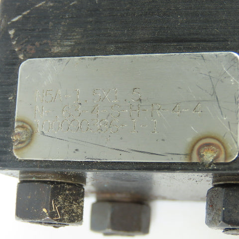 Hydro-Line N5A-1.5X1.5-N-.63-4-S-H-R Double Action Hydraulic Cylinder 1-1/2"Bore