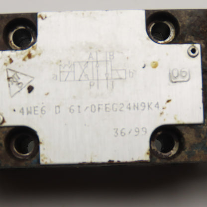Rexroth 4WE6 D 61/0FEG24N9K4 4/2 Position Double Solenoid Valve 24VDC Coil