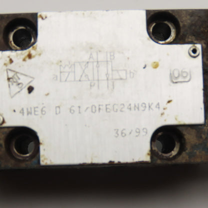 Rexroth 4WE6 D 61/0FEG24N9K4 4/2 Position Double Solenoid Valve 24VDC Coil