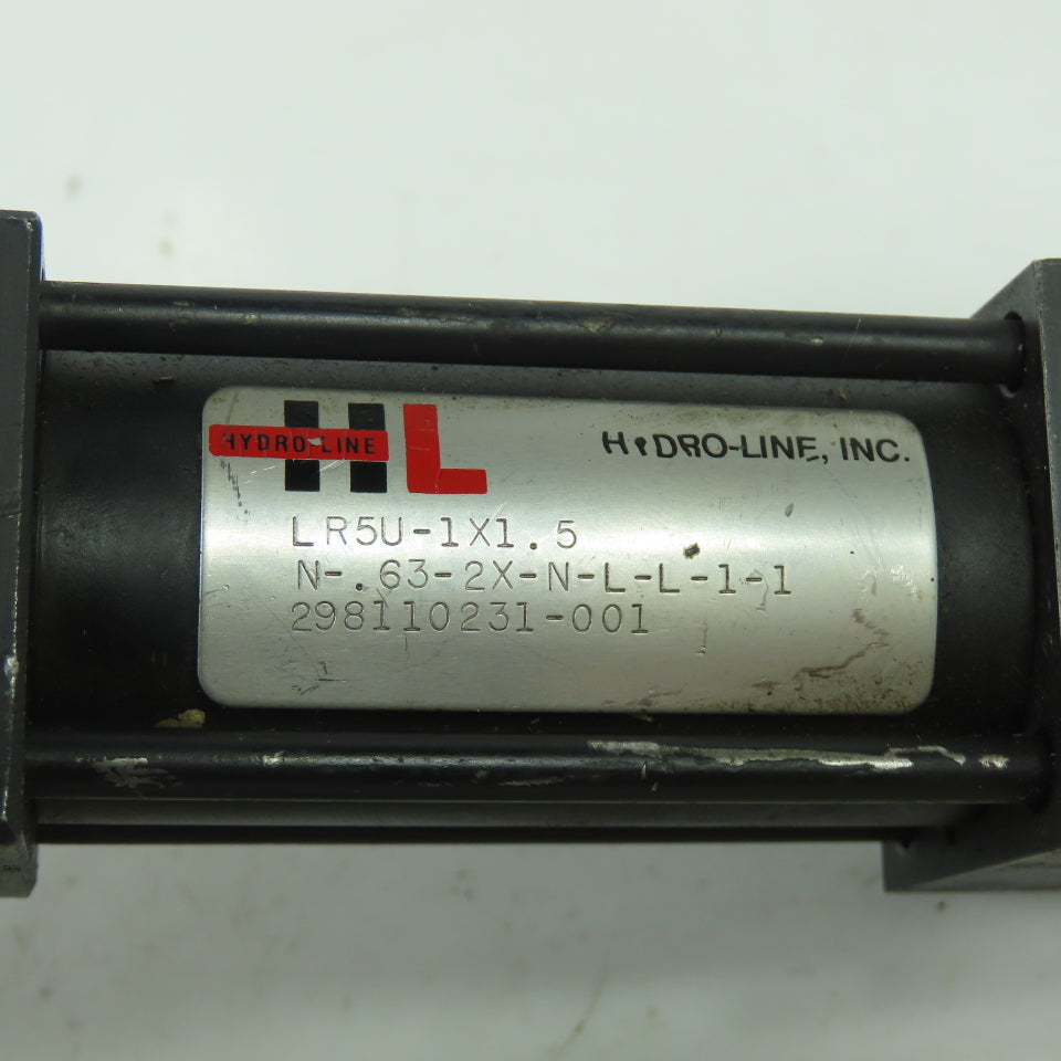 Hydro-Line LR5U-1X1.5-N-.63-2X-N-L-L-1-1 Double Action Pneumatic Cylinder 1"Bore