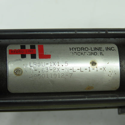 Hydro-Line LR5U-1X1.5-N-.63-2X-N-L-L-1-1-X Double Action Pneumatic Cylinder 1"B