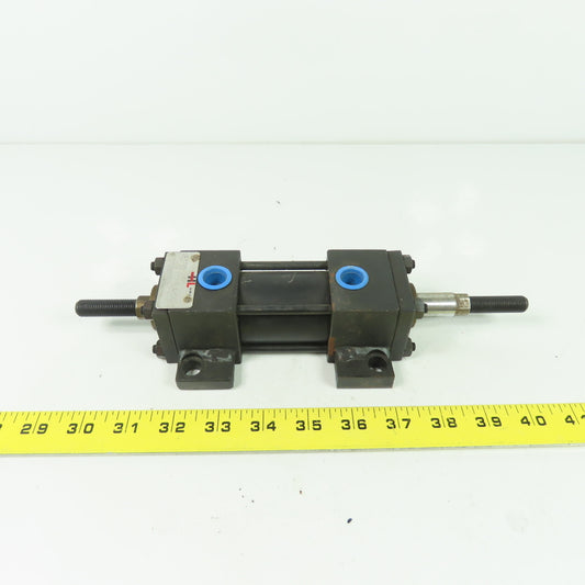 Hydro-Line LR5AD-1.5X1-N-.63-2X-N-L-L-1-1-X Double Ended/Act. Pneumatic Cylinder