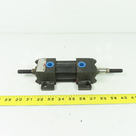 Hydro-Line LR5AD-1.5X1-N-.63-2X-N-L-L-1-1-X Double Ended/Act. Pneumatic Cylinder