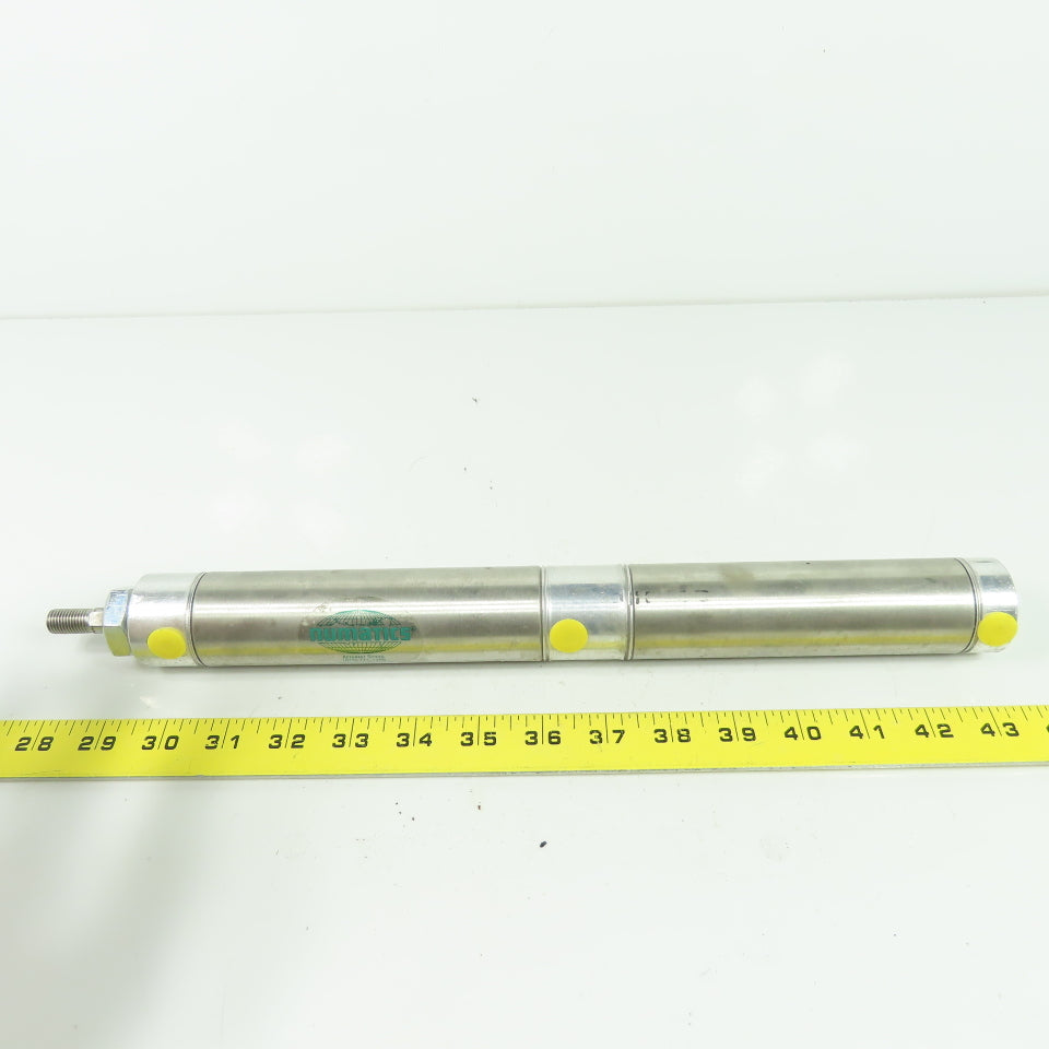Numatics MI3257 Double Acting Pneumatic Air Cylinder 4" Stroke 1-1/4" Bore